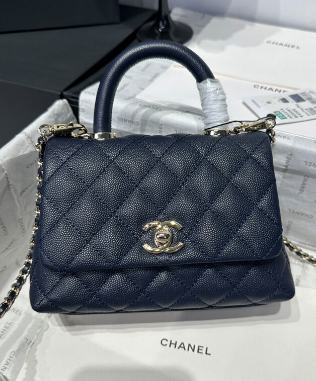 Chanel Flap Bag With Top Handle AS2215 Black